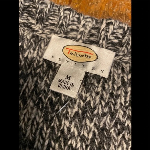 Talbots Wool Cashmere Rabbit Hair Blend Long Line Cardigan Sweater - Picture 4 of 8